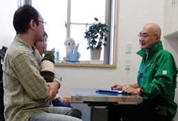 勤務風景の写真